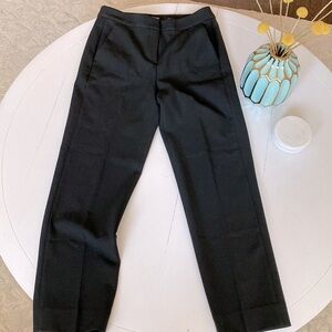 JCrew Kate Straight-leg Pant In Four-season stretch. Black, Size 4